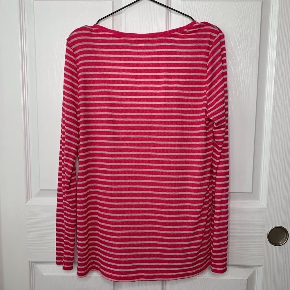 Juicy Couture Pink Stripped Long Sleeve Top - Picture 2 of 8